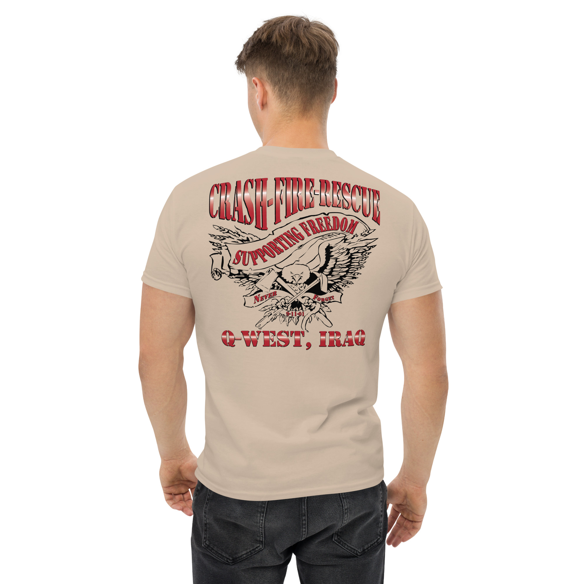 Q-West FD Iraq Unisex classic tee - Image 26