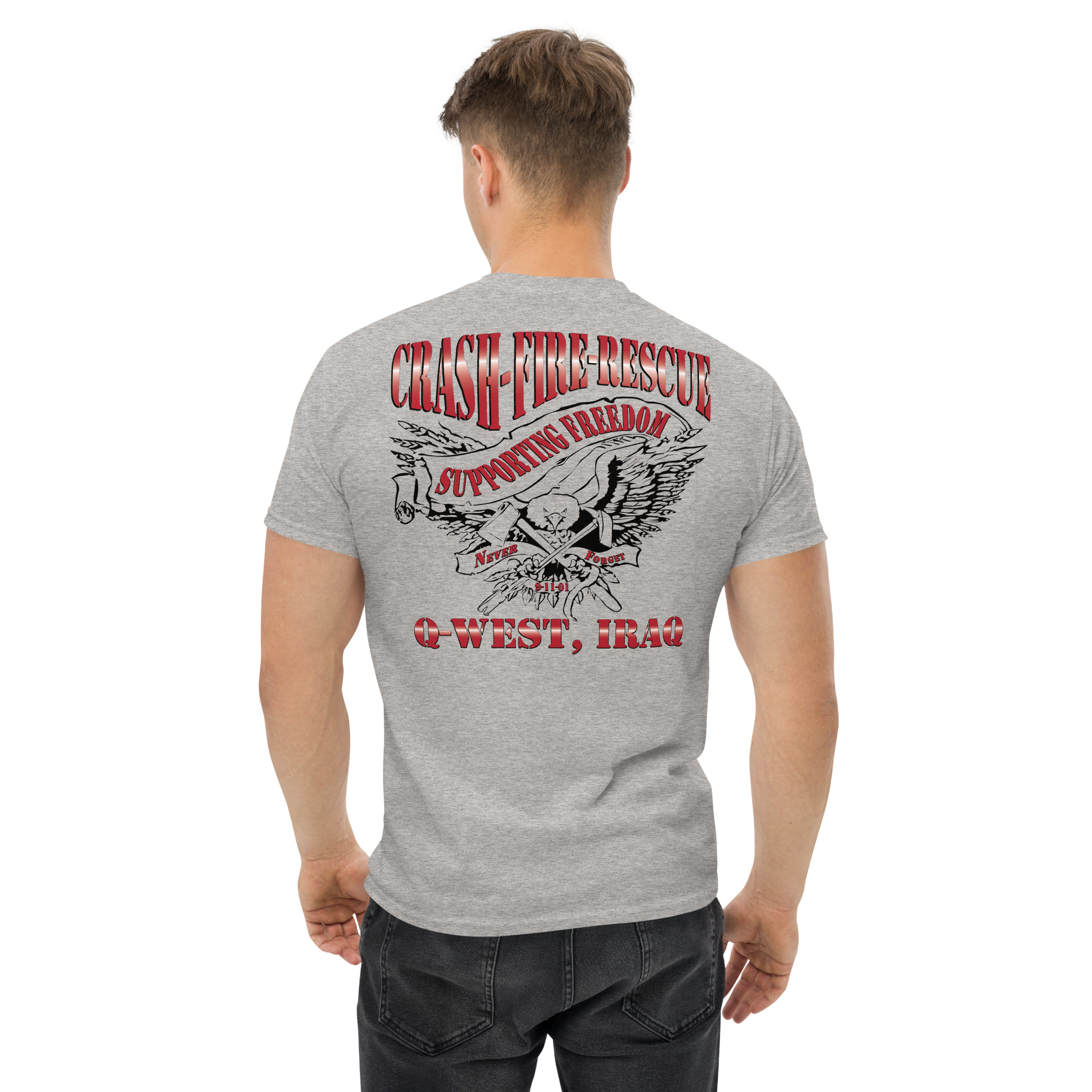 Q-West FD Iraq Unisex classic tee - Image 20